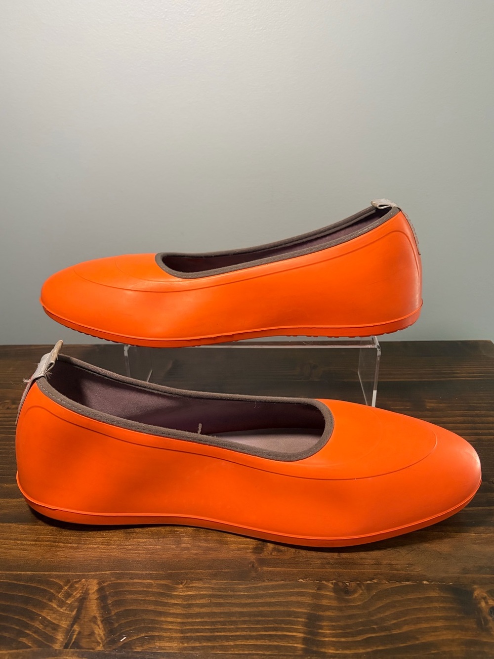 Men’s Classic Swims Orange Slip-On Galoshes Size XXL or Size 12-13.